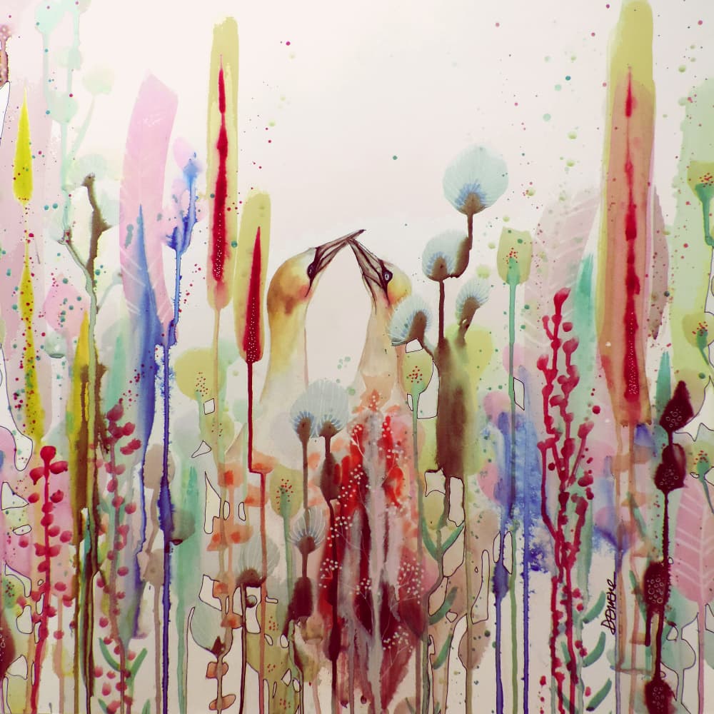 Love Birds Garden by Sylvie Demers — canvas wall art