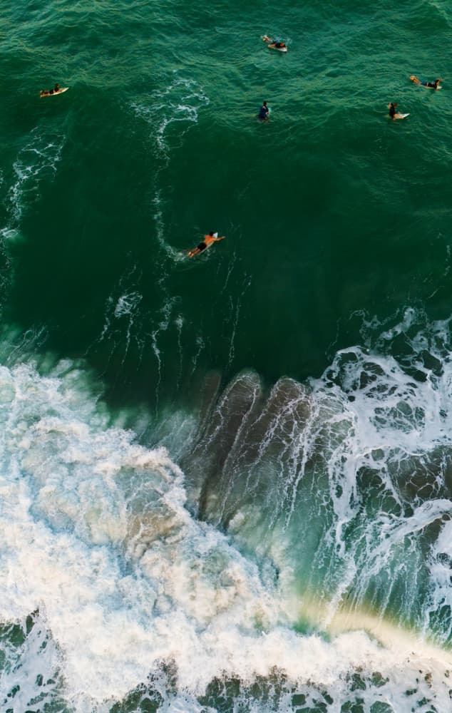 Aerial Surfing Waves by Md. Arifuzzaman — canvas wall art