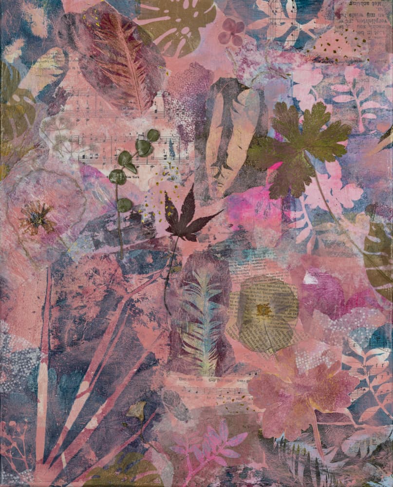Soft Pink Botanicals by Anna Berends van Loenen — canvas wall art