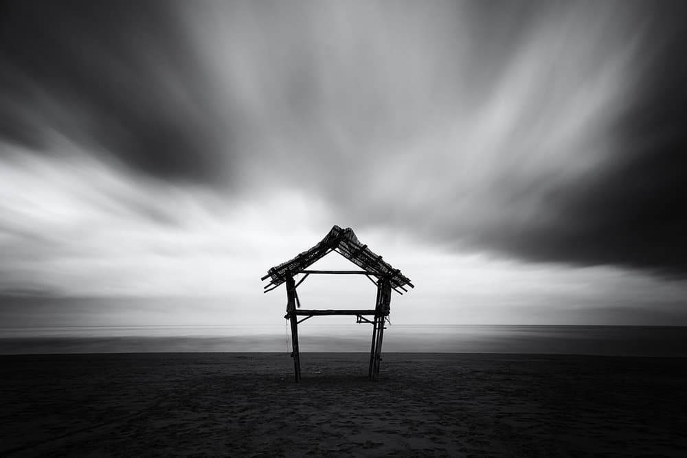 Lone Beach Shack by Massimo Della Latta — canvas wall art