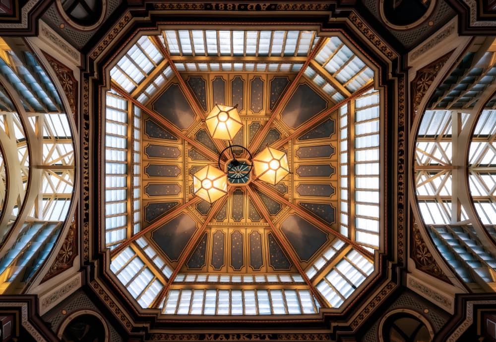 Ornate Market Ceiling by Juan Luis Seco — canvas wall art