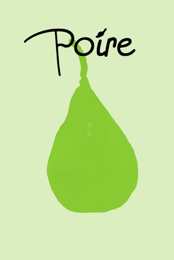Minimalist Green Pear