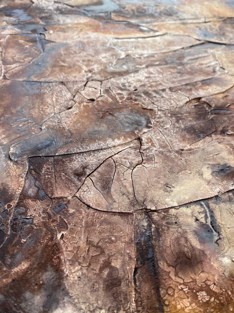 Abstract Cracked Patina by Gabriela Aleksandra Szuba — canvas wall art