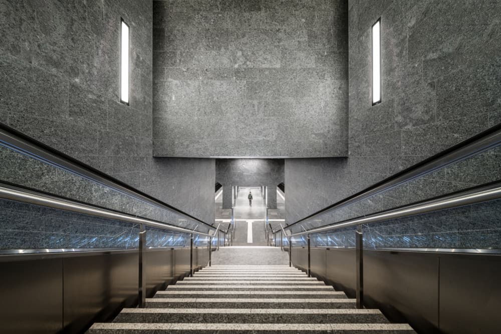 Modern Metro Descent by fotomarion — canvas wall art