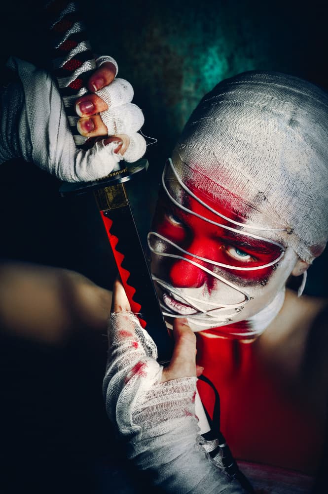 Intense Samurai Warrior by Ruslan Bolgov — canvas wall art