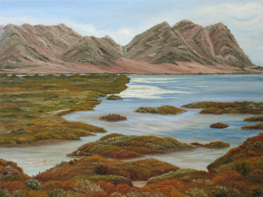 Autumn Mountain Wetlands by Angeles M. Pomata — canvas wall art