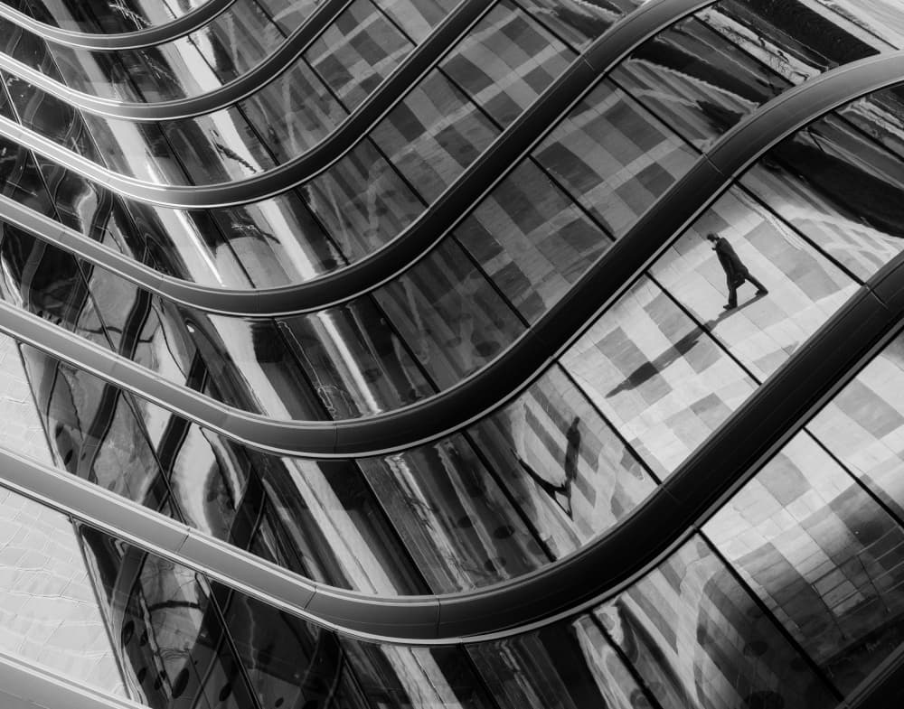 Wavy Building Walker by HAN dong hee — canvas wall art