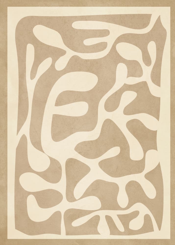Calm Organic Pattern by Nadjaa — canvas wall art
