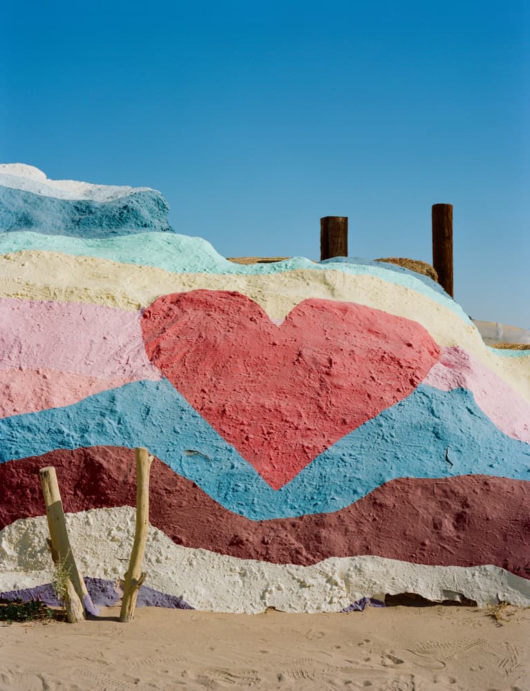 Colorful Desert Heart by Bethany Young — canvas wall art