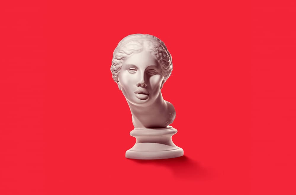 Elegant Classical Bust by Artem Pozdniakov — canvas wall art