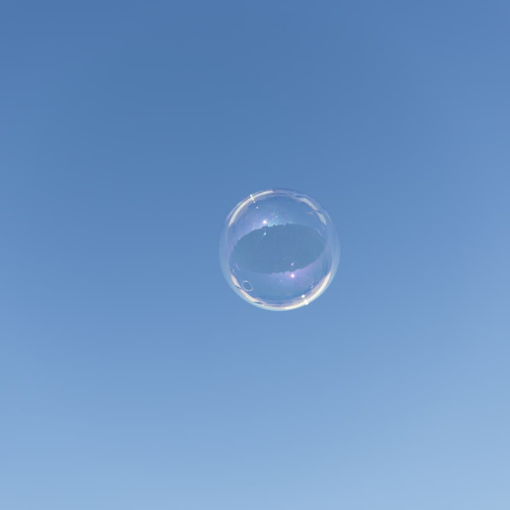 Floating Soap Bubble by Lynann Colligan — canvas wall art