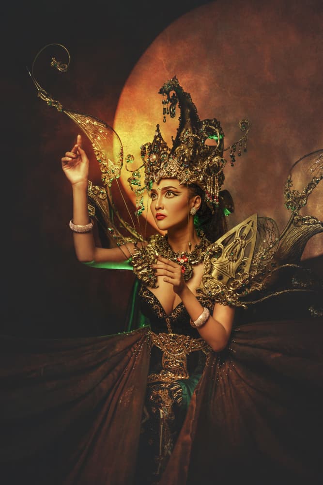 Regal Moon Goddess by Ajar Setiadi — canvas wall art