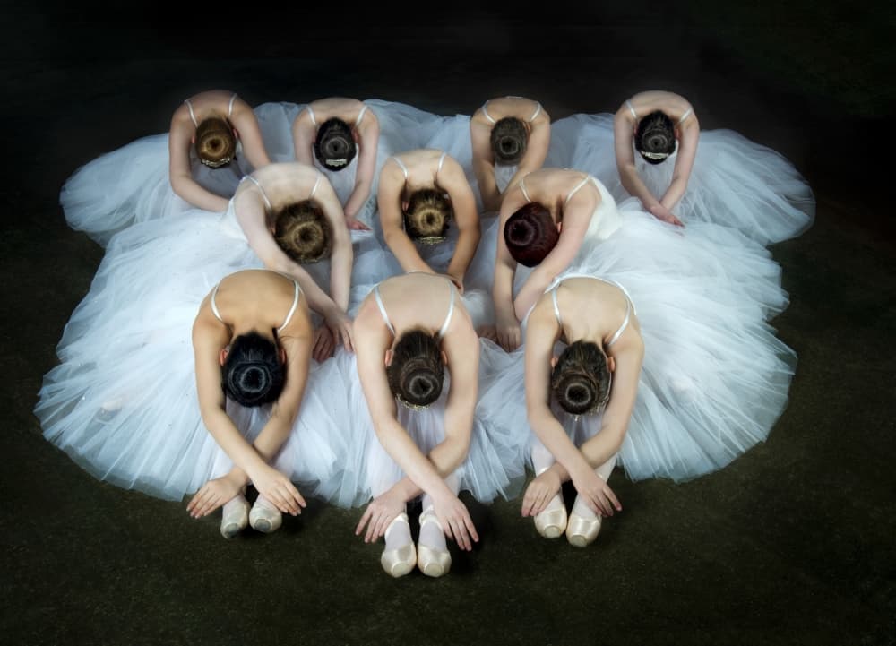 Graceful Ballerinas by Pauline Pentony MA ARPS DPAGB — canvas wall art