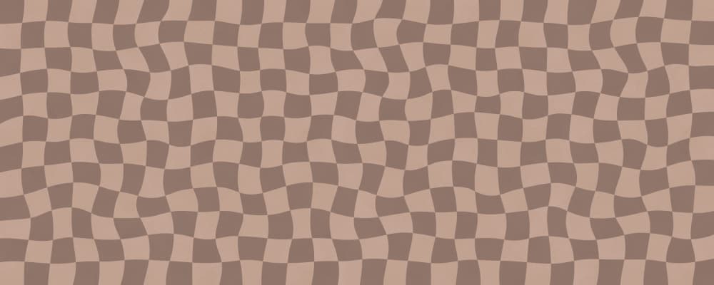 Groovy Wavy Checkers by Vitor Costa — canvas wall art