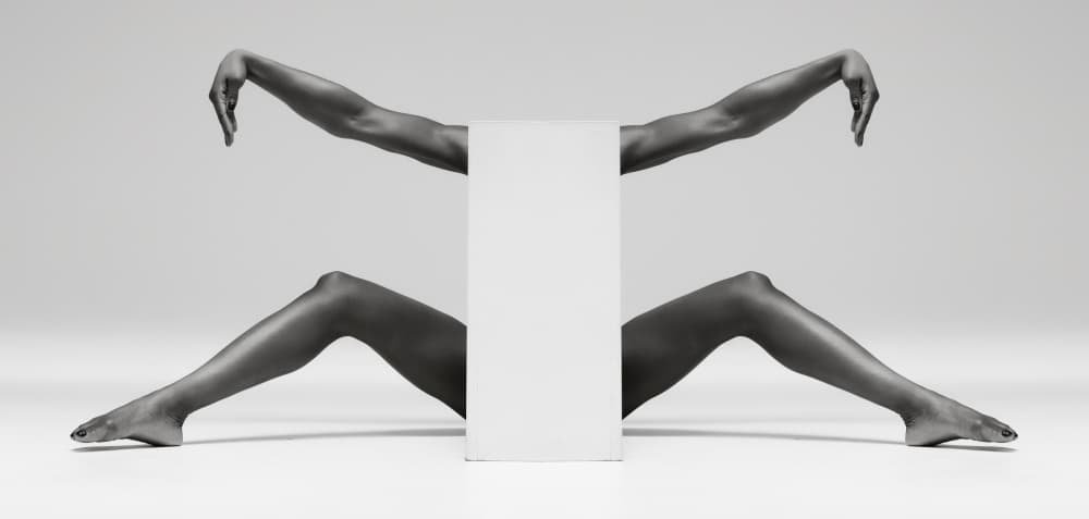 Mirrored Human Forms by Catchlight Studio — canvas wall art