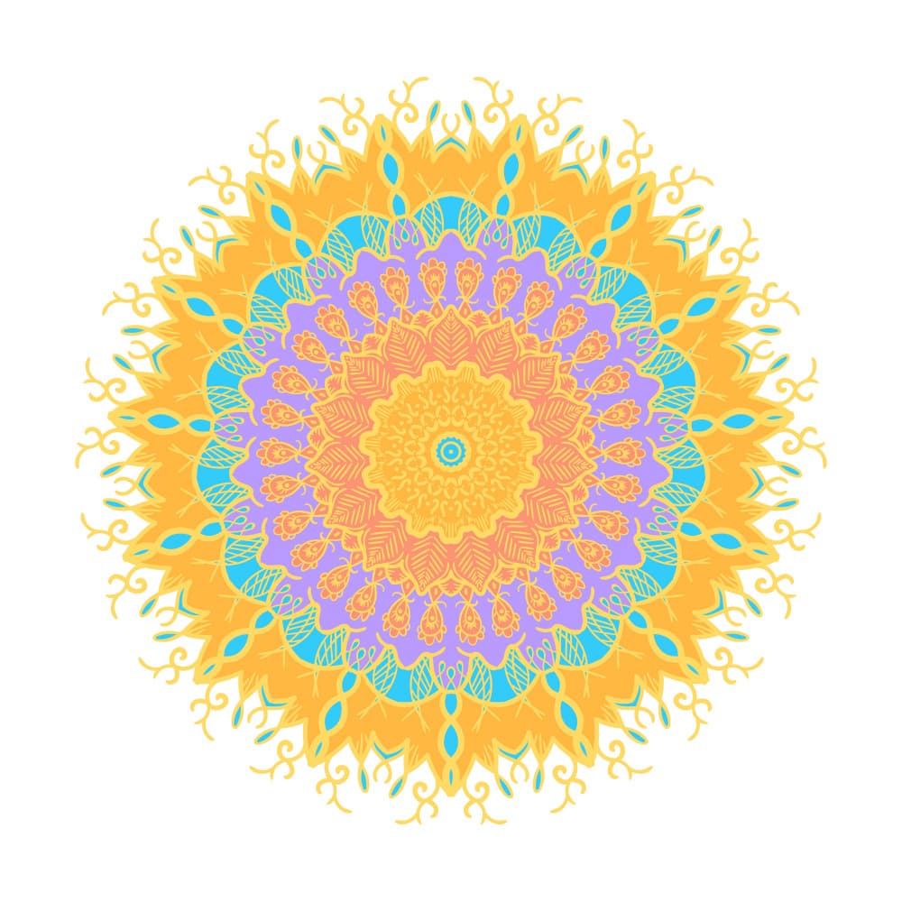 Vibrant Geometric Mandala by Marika Barsrsind β canvas wall art