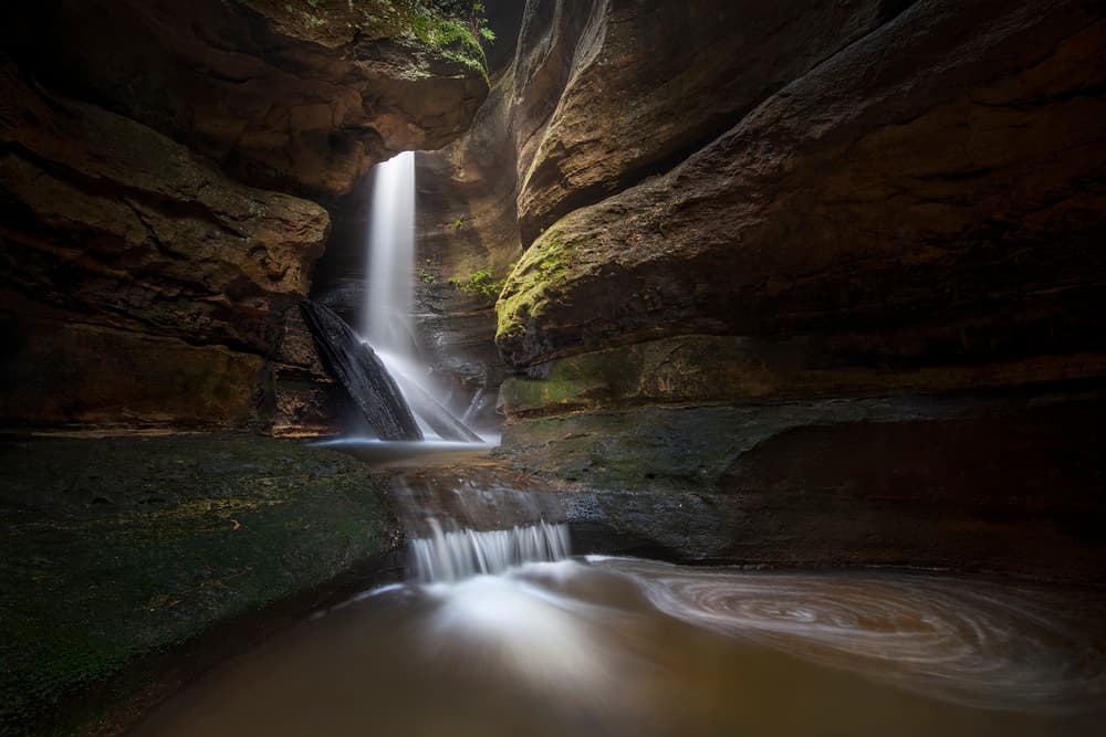 Mystic Grotto Cascade by Yan Zhang — canvas wall art