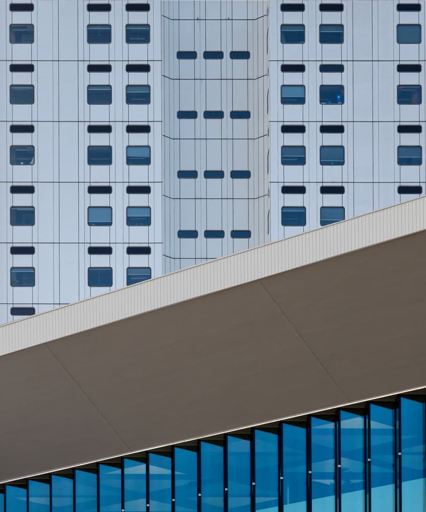 Modern Building Geometry by Theo Luycx — canvas wall art