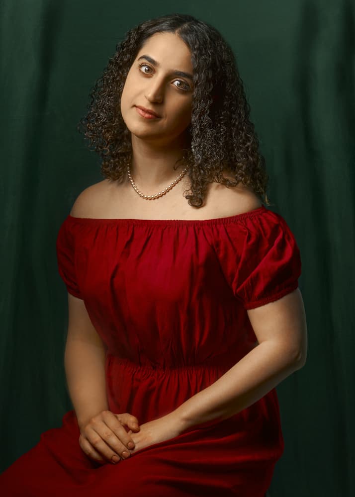 Elegant Woman In Red by Shizuo Shiki — canvas wall art