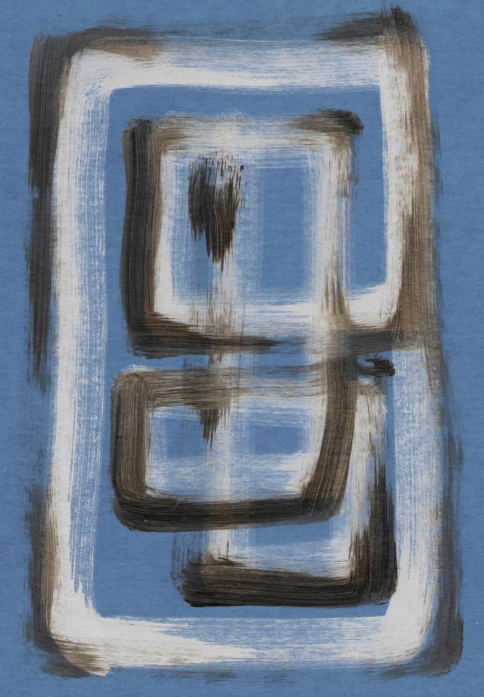 Abstract Geometric Strokes by Santhosh ch — canvas wall art