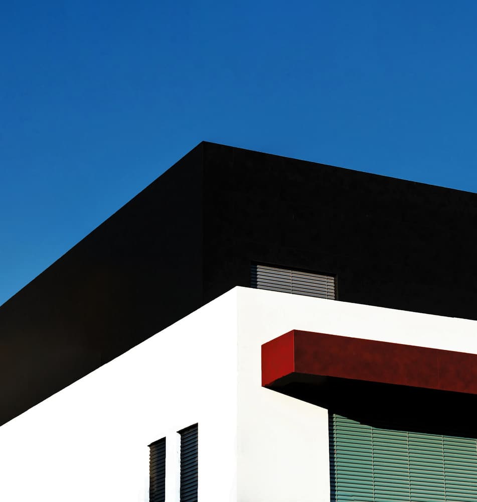 Minimalist Geometric Building by Arnon Orbach — canvas wall art