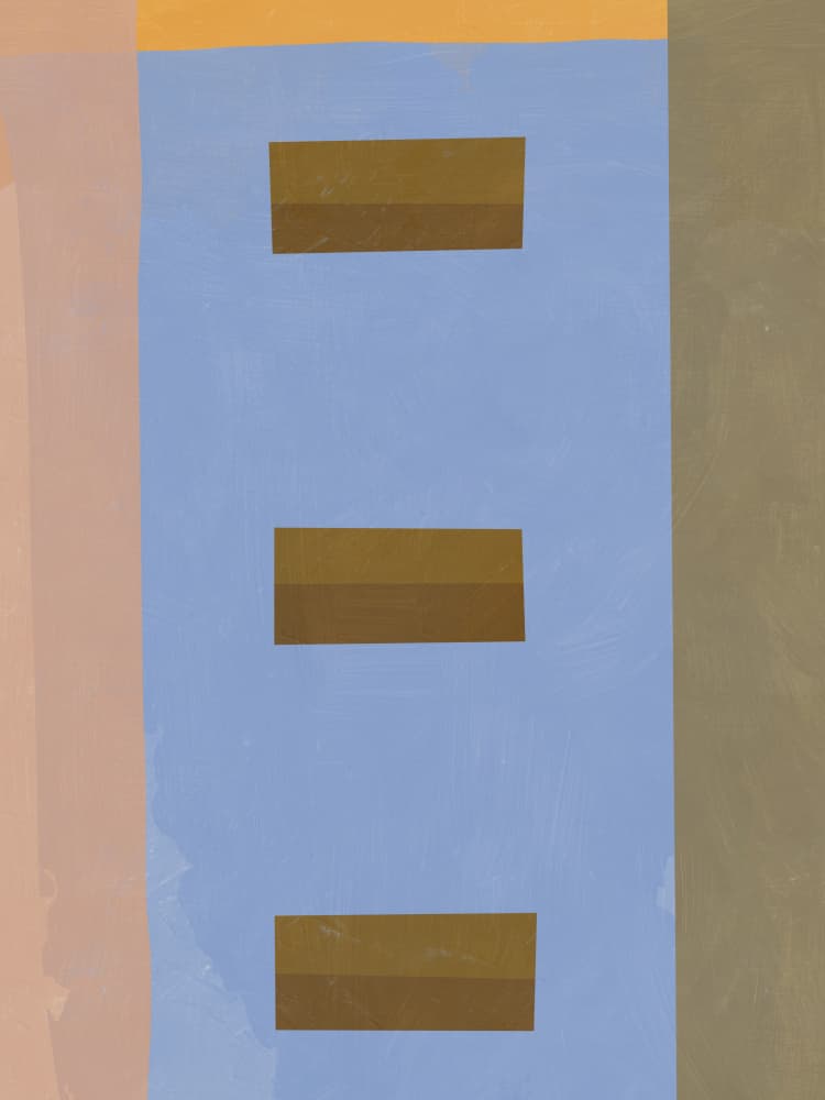 Geometric Color Blocks by Little Dean — canvas wall art