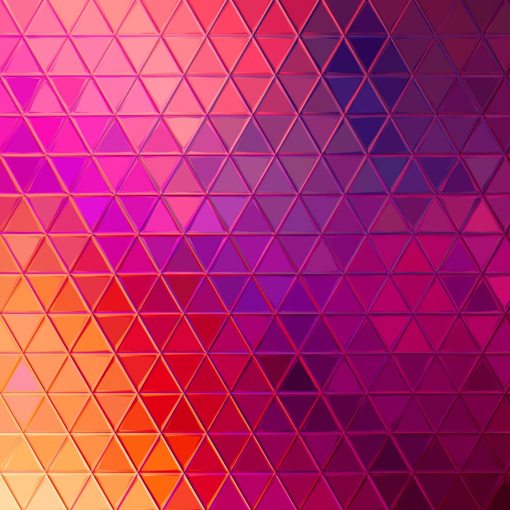 Vibrant Geometric Mosaic by Justyna Jaszke — canvas wall art