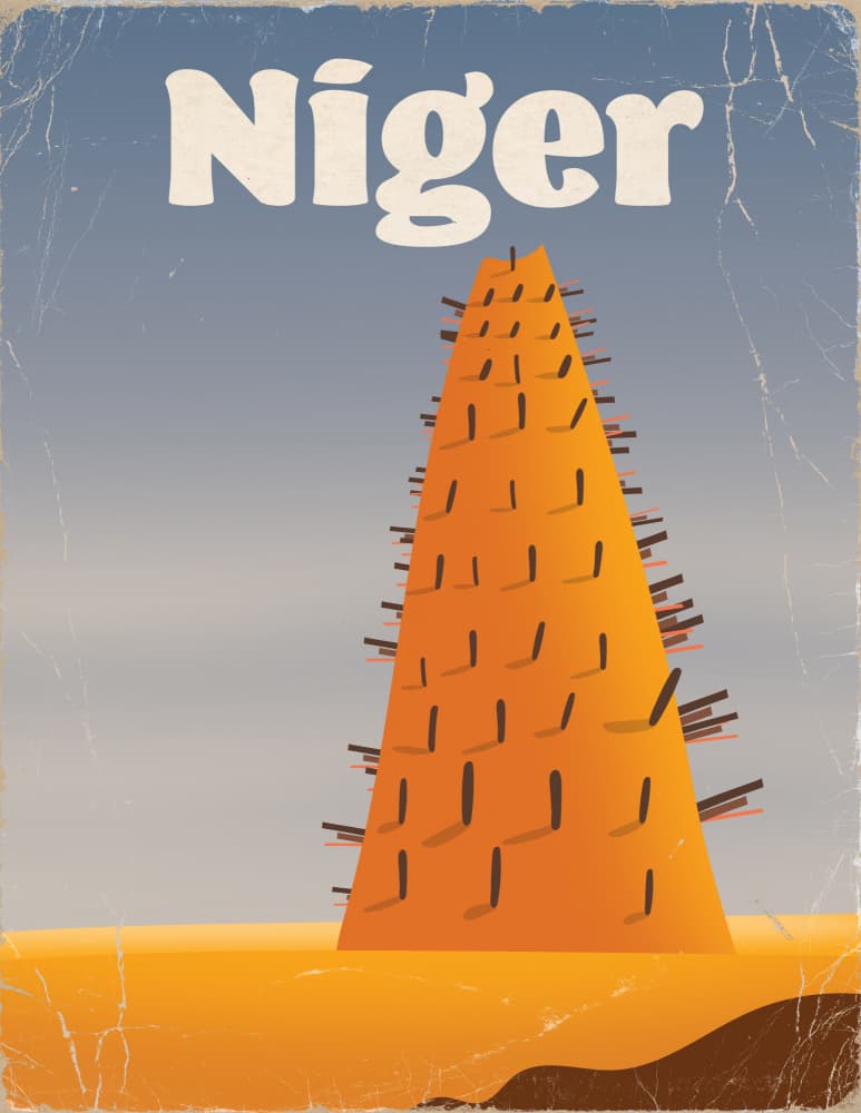 Niger Desert Travel by Nicholas — canvas wall art