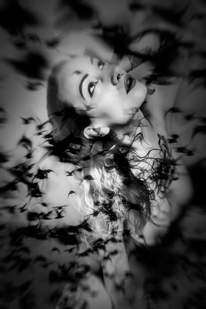 Surreal Flight Woman by Bogdan Bouşcă — canvas wall art