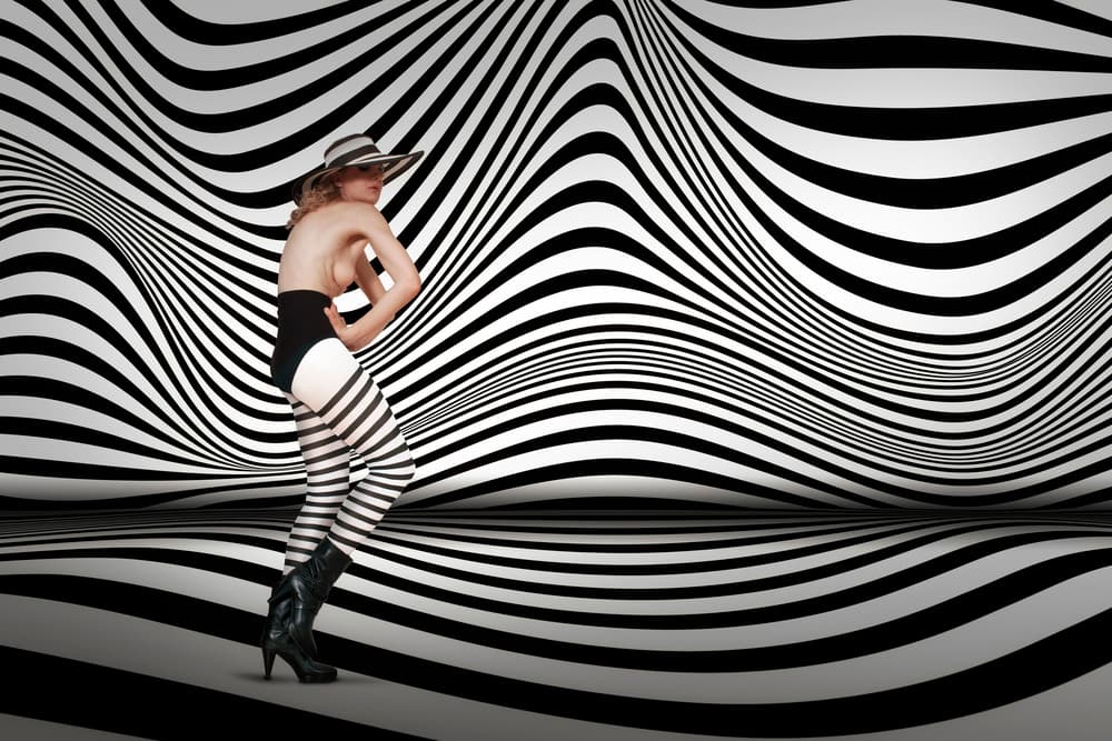 Bold Striped Figure by Christine von Diepenbroek — canvas wall art