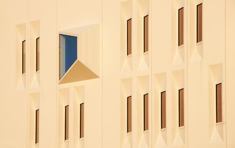 Modern Window Facade by Lou Urlings — canvas wall art