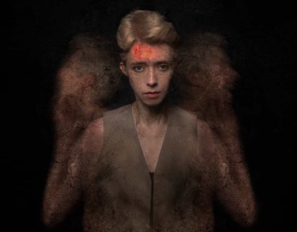 Inner Turmoil Portrait by Colin Dixon — canvas wall art