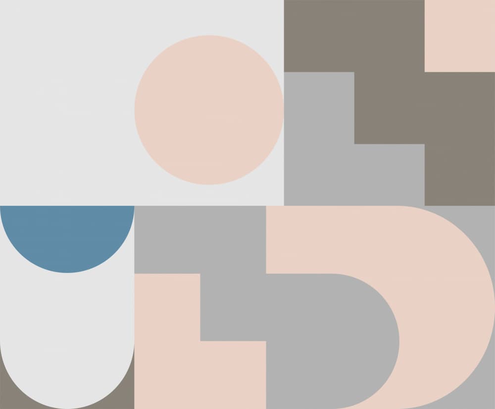 Muted Abstract Geometry by Nilesh Kulkarni — canvas wall art
