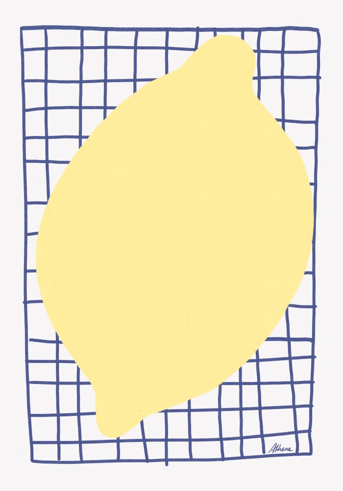 Big Lemon by Athene Fritsch — canvas wall art