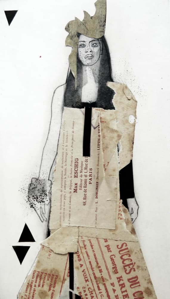 Abstract Fashion Portrait by Doris Schmitz — canvas wall art