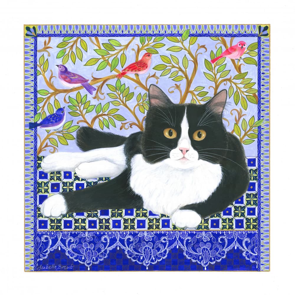 Tuxedo Cat by Isabelle Brent — canvas wall art