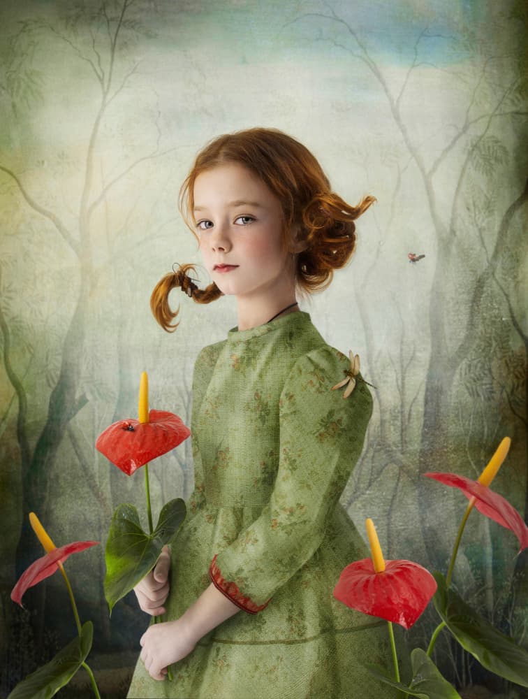 Dreamy Forest Girl by Svetlana Melik-Nubarova — canvas wall art