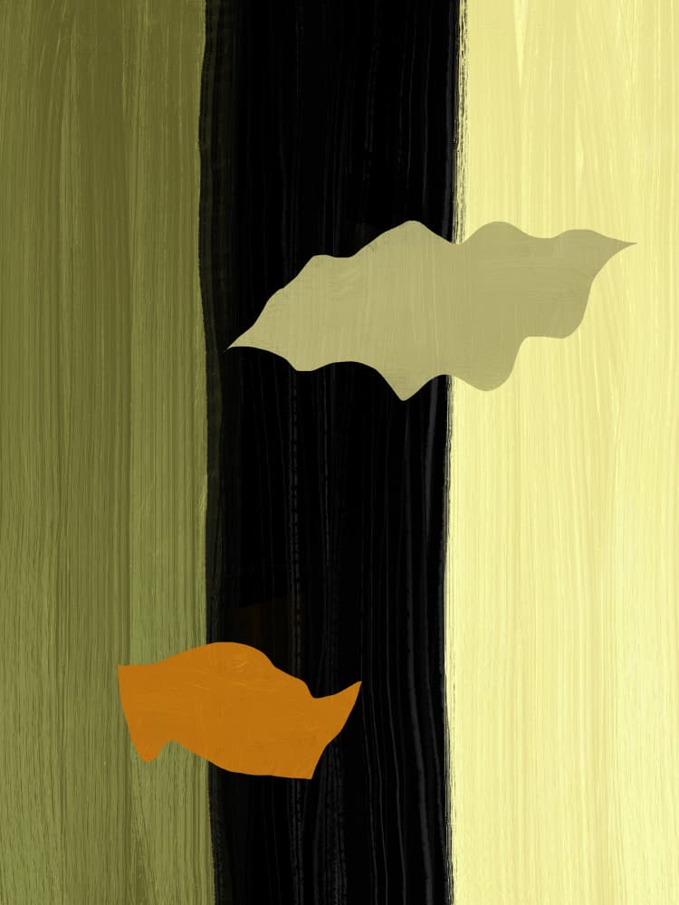 Earthy Abstract Forms by Little Dean — canvas wall art