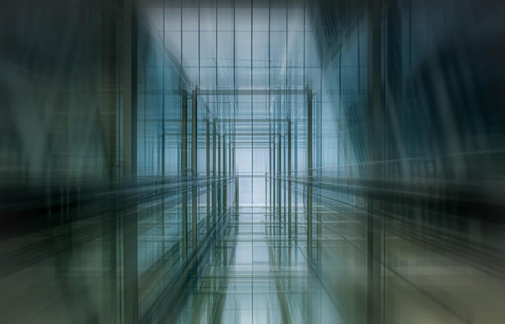 Futuristic Glass Architecture by Stephan Rückert — canvas wall art