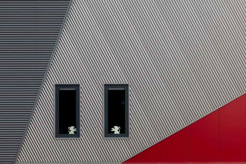 Playful Architectural Geometry by Theo Luycx — canvas wall art