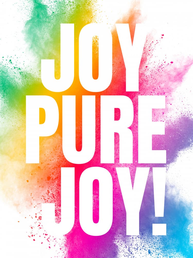 Pure Joy Colorful Explosion by Ohkimiko — canvas wall art