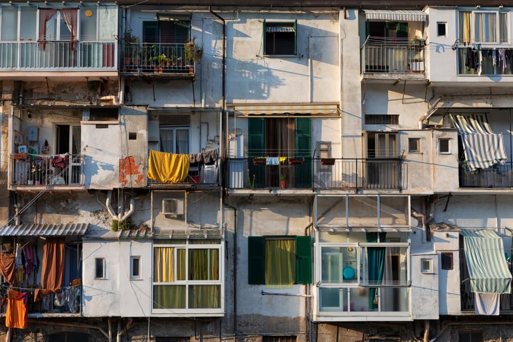 European City Balconies by Paolo Bolla — canvas wall art