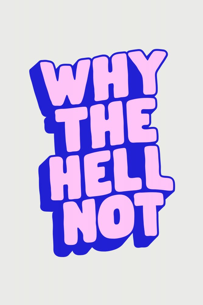 Why The Hell Not by Brett Wilson — canvas wall art