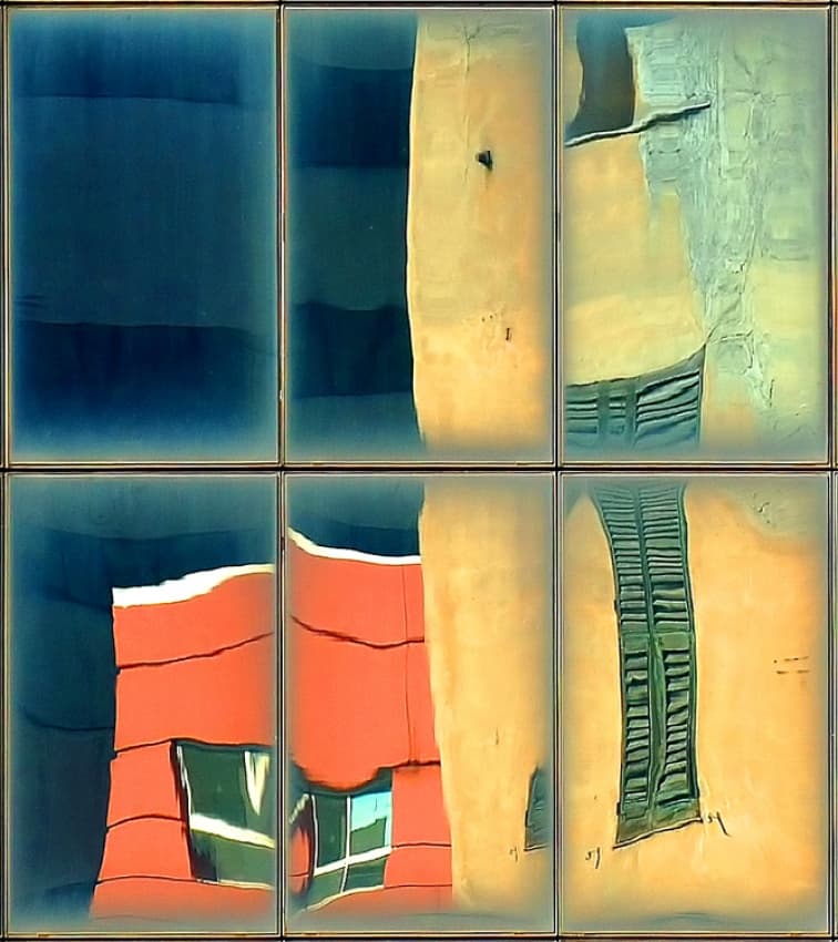 Colorful City Reflections by Jure Kravanja — canvas wall art