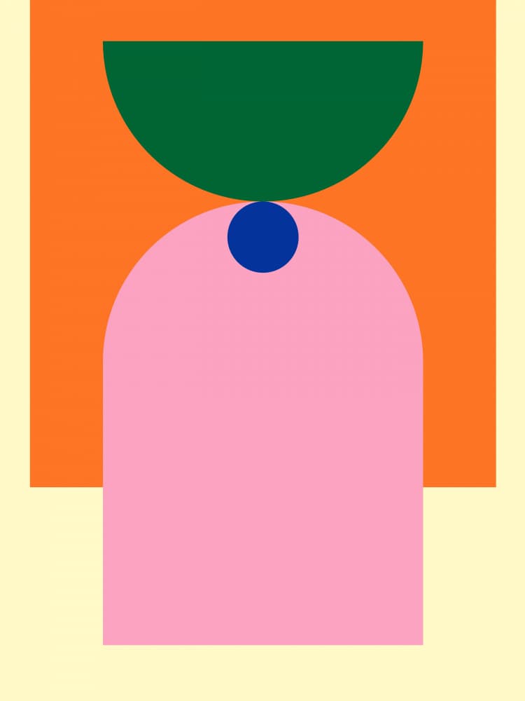 Geometric Color Balance by Nilesh Kulkarni — canvas wall art