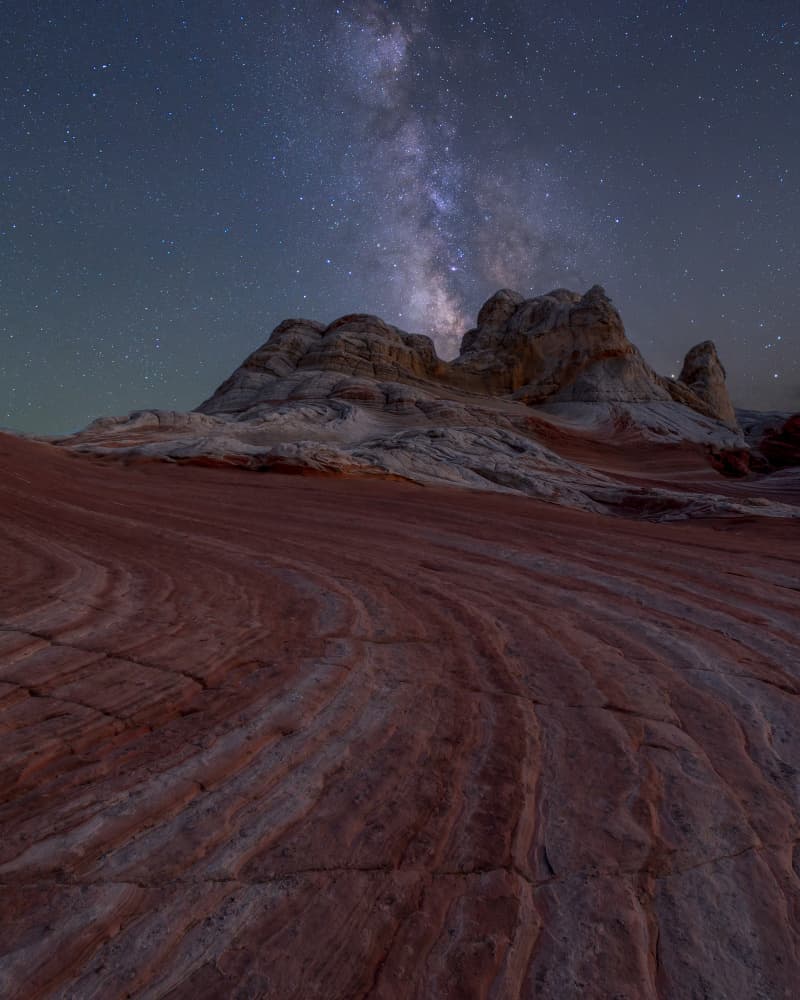 Milky Way Over Desert Rocks by Siyu_Wei APA — canvas wall art