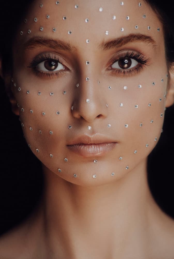 Elegant Crystal Face by Amin Hamidnezhad — canvas wall art