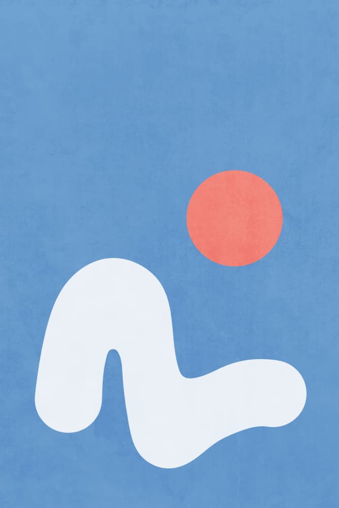 Calm Abstract Shapes by amini54 — canvas wall art