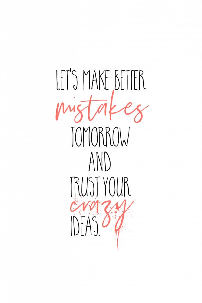 Trust Your Crazy Ideas by Melanie Viola — canvas wall art
