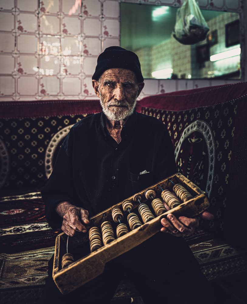 Wise Man with Abacus by Marco Tagliarino — canvas wall art